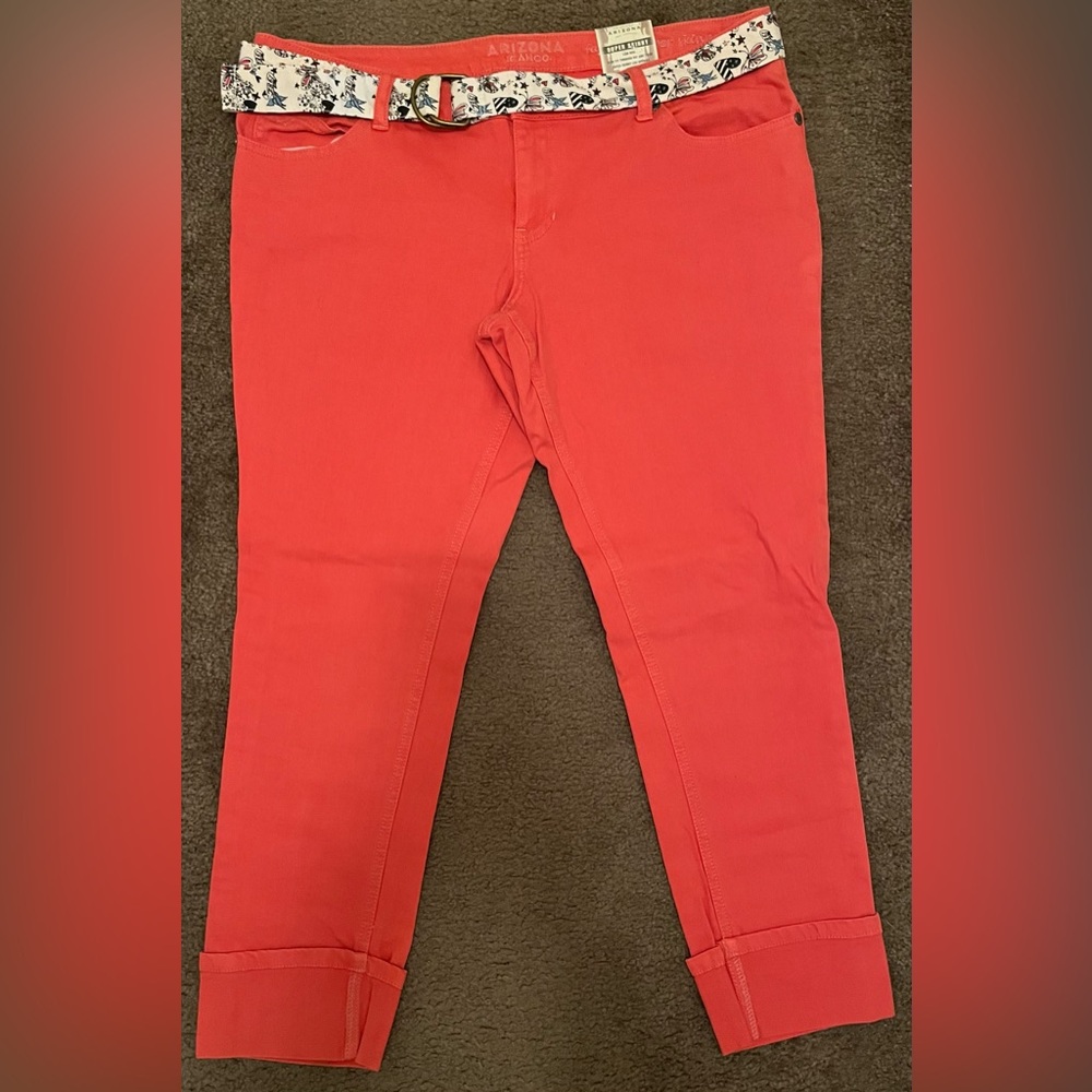 Arizona Jean Company Women's Coral Skinny Jeans NWT